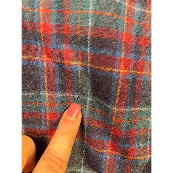 Vintage Pendleton Men’s Bomber Jacket Size XLarge Navy Blue Pure Virgin Wool - Picture 8 of 11